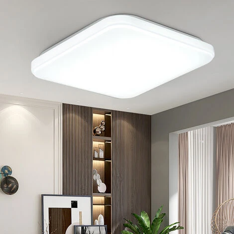 MANTA Plafonniers LED Panneau Bas Carré Cuisine Salle De Bains Applique Murale 24W 27x27cm 1 MANTA Plafonniers LED Panneau Bas Carré Cuisine Salle De Bains Applique Murale 24W 27x27cm