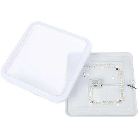 MANTA Plafonniers LED Panneau Bas Carré Cuisine Salle De Bains Applique Murale 24W 27x27cm 5 MANTA Plafonniers LED Panneau Bas Carré Cuisine Salle De Bains Applique Murale 24W 27x27cm – Image 5