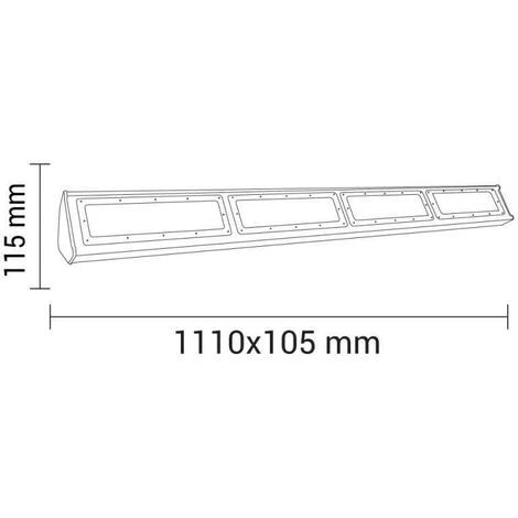 OPTONICA Barre LED Lumineuse étanche IP44 200W 1110mm 20000lm - Blanc Du Jour 6000K 4 OPTONICA Barre LED Lumineuse étanche IP44 200W 1110mm 20000lm - Blanc Du Jour 6000K – Image 4