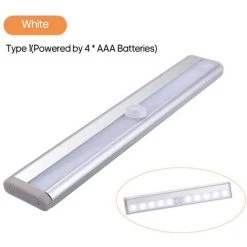 ASUPERMALL Induction Veilleuse Led Corps Humain Intelligent Induction Lumiere Armoire De Charge Lumiere 1.8W Lumiere Blanche 10 Lumieres Modele De Batterie (Batterie Non Fournie)