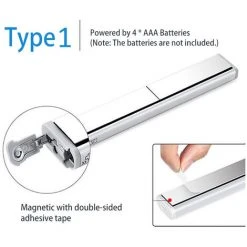 ASUPERMALL Induction Veilleuse Led Corps Humain Intelligent Induction Lumiere Armoire De Charge Lumiere 1.8W Lumiere Blanche 10 Lumieres Modele De Batterie (Batterie Non Fournie) -Promos Réglette & réglette LED Boutique 26931499 3
