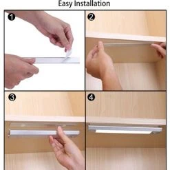 ASUPERMALL Induction Veilleuse Led Corps Humain Intelligent Induction Lumiere Armoire De Charge Lumiere 1.8W Lumiere Blanche 10 Lumieres Modele De Batterie (Batterie Non Fournie) -Promos Réglette & réglette LED Boutique 26931499 5