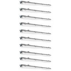 ETC-SHOP Lampe LED étanche à L'humidité 127,5 Cm Lampe D'atelier Blanc Neutre Lampe De Bain LED 18 Watts Tube LED Garage, 1x T8 18W 1x 1700lm 4000K, Lot De 10