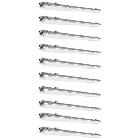 ETC-SHOP Lampe LED étanche à L'humidité 127,5 Cm Lampe D'atelier Blanc Neutre Lampe De Bain LED 18 Watts Tube LED Garage, 1x T8 18W 1x 1700lm 4000K, Lot De 10 1 ETC-SHOP Lampe LED étanche à L'humidité 127,5 Cm Lampe D'atelier Blanc Neutre Lampe De Bain LED 18 Watts Tube LED Garage, 1x T8 18W 1x 1700lm 4000K, Lot De 10