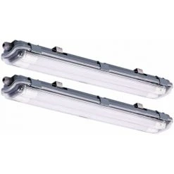 ETC-SHOP Lot De 2 Lampes à Tubes LED, Lumière Du Jour, Entrepôts Industriels, Halls, Plafonniers, Spots Pour Pièces Humides