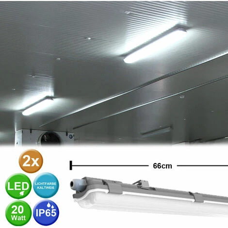 ETC-SHOP Lot De 2 Lampes à Tubes LED, Lumière Du Jour, Entrepôts Industriels, Halls, Plafonniers, Spots Pour Pièces Humides 2 ETC-SHOP Lot De 2 Lampes à Tubes LED, Lumière Du Jour, Entrepôts Industriels, Halls, Plafonniers, Spots Pour Pièces Humides – Image 2