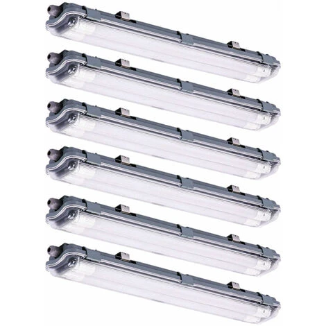 ETC-SHOP Lot De 6 Lampes De Baignoires LED Lumière Du Jour Halls De Stockage Plafonniers éclairages Garages Spots D'atelier 1 ETC-SHOP Lot De 6 Lampes De Baignoires LED Lumière Du Jour Halls De Stockage Plafonniers éclairages Garages Spots D'atelier