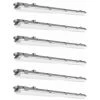 ETC-SHOP 6x Lampes De Baignoire LED, Tubes Lumière Du Jour, Entrepôts, Halls, Sous-sols, Plafonniers Résistants à L'humidité, Longueur 127,5 Cm