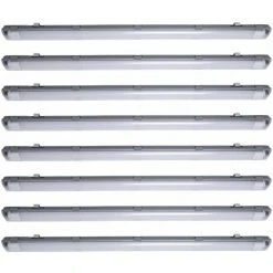 ETC-SHOP 8x Lampes De Baignoire LED 44W 4000K Entrepôts Industrie Halls Luminaires Garages Atelier Plafonds Tubes