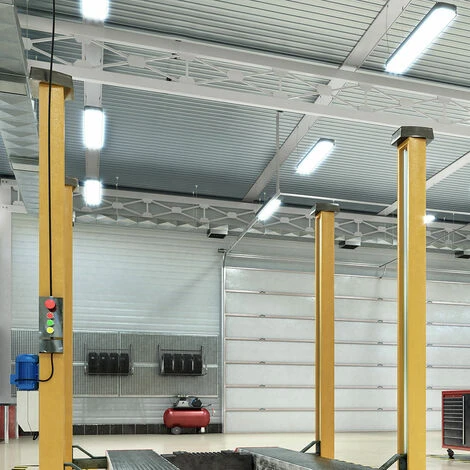 ETC-SHOP Lot De 2 Lampes SMD LED 18 Watts Tube De Plafond Pour Hall D'entrepôt Lampes 6000 K Lumière Du Jour Pour Atelier 3 ETC-SHOP Lot De 2 Lampes SMD LED 18 Watts Tube De Plafond Pour Hall D'entrepôt Lampes 6000 K Lumière Du Jour Pour Atelier – Image 3