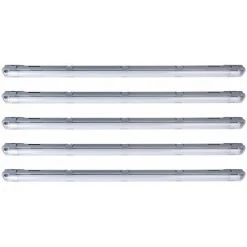 ETC-SHOP Luminaire Pour Baignoire à LED Résistant à L'humidité Pour Sous-sol 157 Cm, LED 22 Watt 1x 2000lm Blanc Froid, Lot De 5