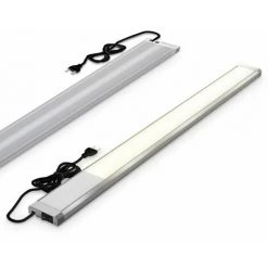 B.K.Licht I Réglette LED De 10 W I 1100 Lumens I Longueur : 57,5 Cm I 3 000K Couleur De Lumière Blanche Chaude I IP20 I Lampe D'armoire I Lampe De Cuisine I Lampe D'atelier