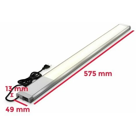 B.K.Licht I Réglette LED De 10 W I 1100 Lumens I Longueur : 57,5 Cm I 3 000K Couleur De Lumière Blanche Chaude I IP20 I Lampe D'armoire I Lampe De Cuisine I Lampe D'atelier 5 B.K.Licht I Réglette LED De 10 W I 1100 Lumens I Longueur : 57,5 Cm I 3 000K Couleur De Lumière Blanche Chaude I IP20 I Lampe D'armoire I Lampe De Cuisine I Lampe D'atelier – Image 5