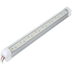 MANTA 1pc 12V 48LED Barre De Bande Lumineuse Intérieure De Voiture Lampe De Bande Blanche Avec Interrupteur