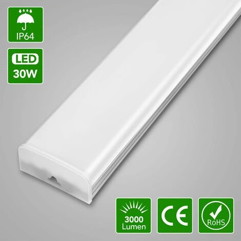 DIYOZZY Le Garage à Mené Allume Les Lumières De Bureau Pour L'établi De Magasin Atelier De Voiture De Buanderie 6000K 85-265V 30W Blanc Froid 0,6 M 1 DIYOZZY Le Garage à Mené Allume Les Lumières De Bureau Pour L'établi De Magasin Atelier De Voiture De Buanderie 6000K 85-265V 30W Blanc Froid 0,6 M