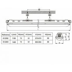 Réglette LED Etanche Câblage Traversant 120cm 40W 4000K IP65 CREALYS 9 Réglette LED Etanche Câblage Traversant 120cm 40W 4000K IP65 CREALYS -Promos Réglette & réglette LED Boutique 28653637 5