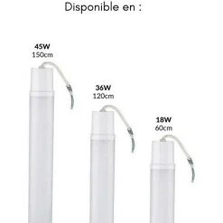 Réglette Lumineuse Etanche 120cm 36W IP65 - Blanc Neutre 4000K - 5500K - SILAMP - Blanc Neutre 4000K - 5500K 8 Réglette Lumineuse Etanche 120cm 36W IP65 - Blanc Neutre 4000K - 5500K - SILAMP - Blanc Neutre 4000K - 5500K -Promos Réglette & réglette LED Boutique 28829368 4
