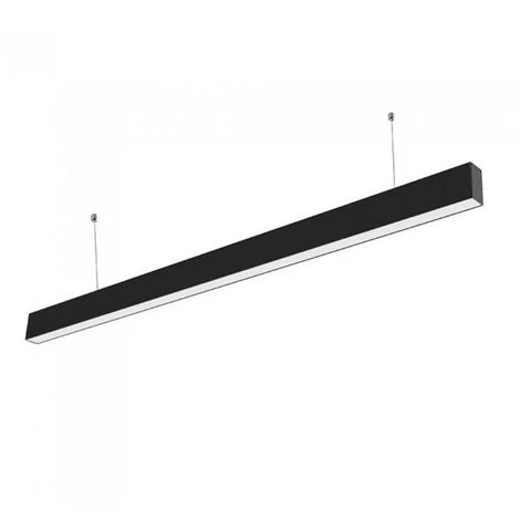Suspension Linéaire LED 120cm 40W Interconnectable NOIR - Noir - SILAMP - Noir 1 Suspension Linéaire LED 120cm 40W Interconnectable NOIR - Noir - SILAMP - Noir