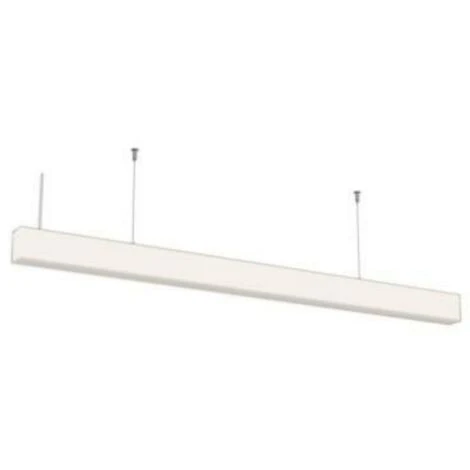 Suspension Linéaire LED 120cm 40W Interconnectable BLANC - SILAMP 1 Suspension Linéaire LED 120cm 40W Interconnectable BLANC - SILAMP