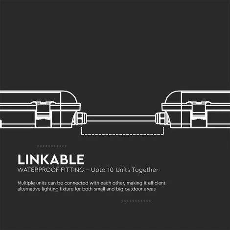 ETC-SHOP 2x LED Plafonnier éclairage De Lampe De Baignoire L 120cm 4000 Kelvin, 4320 Lumen Lumière Humide Et Humide Pour Garage, Cave, Atelier Automobile, Hall, Entrepôt, Bureau, Industrie 2 ETC-SHOP 2x LED Plafonnier éclairage De Lampe De Baignoire L 120cm 4000 Kelvin, 4320 Lumen Lumière Humide Et Humide Pour Garage, Cave, Atelier Automobile, Hall, Entrepôt, Bureau, Industrie – Image 2