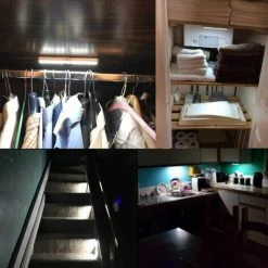 Perle Rare Éclairage D'armoire à Trois 10 LED, Sans Fil, USB Rechargeable, Magnétique, Détecteur De Mouvement, 2 Modes D'éclairage, Portable. Lampes De Placard, Lumières De Secours, Veilleuses Pour Enfants 7 Perle Rare Éclairage D'armoire à Trois 10 LED, Sans Fil, USB Rechargeable, Magnétique, Détecteur De Mouvement, 2 Modes D'éclairage, Portable. Lampes De Placard, Lumières De Secours, Veilleuses Pour Enfants -Promos Réglette & réglette LED Boutique 29867272 3