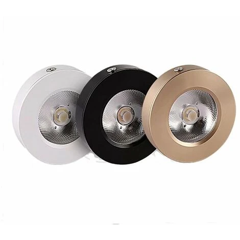 Perle Rare Éclairage D'armoire 2 Pièces, Projecteurs à LED Montés En Surface, éclairage De Comptoir, éclairage D'ustensiles De Cuisine 5W (doré, Blanc Chaud) 3 Perle Rare Éclairage D'armoire 2 Pièces, Projecteurs à LED Montés En Surface, éclairage De Comptoir, éclairage D'ustensiles De Cuisine 5W (doré, Blanc Chaud) – Image 3