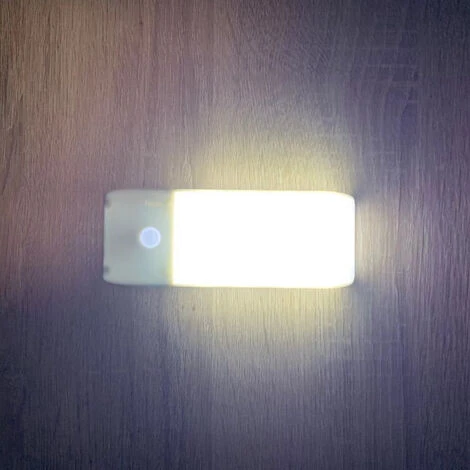 ASUPERMALL Pir Detecteur De Mouvement Led Night Light Usb Rechargeable Corps Humain Lampe A Induction Pour Armoire / Penderie / Cabinet / Armoires / Escaliers / Hall D'Entree, Blanc 3 ASUPERMALL Pir Detecteur De Mouvement Led Night Light Usb Rechargeable Corps Humain Lampe A Induction Pour Armoire / Penderie / Cabinet / Armoires / Escaliers / Hall D'Entree, Blanc – Image 3