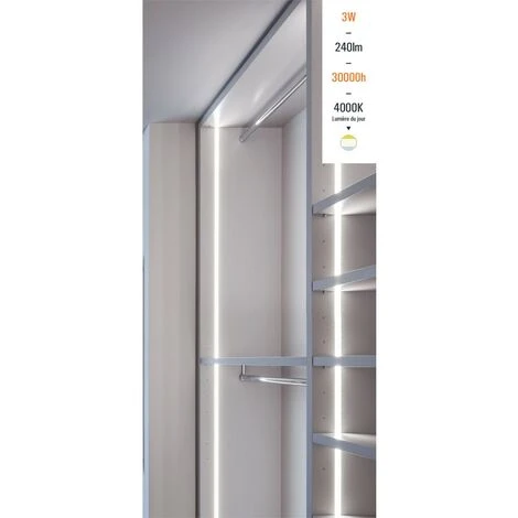 GEFOM Réglette Ultra Fine 30 Cm - LED 3w - Concept Helios 300 MM 5 GEFOM Réglette Ultra Fine 30 Cm - LED 3w - Concept Helios 300 MM – Image 5