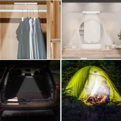 LangRay Lumière Armoire Avec Détecteur, Lampe Détecteur De Mouvement, Veilleuse 10 LED Avec Bande Magnétique, Alimenté Par USB(Sans Fil), Lumière Automatique D'Armoire Placard Cabinet 9 LangRay Lumière Armoire Avec Détecteur, Lampe Détecteur De Mouvement, Veilleuse 10 LED Avec Bande Magnétique, Alimenté Par USB(Sans Fil), Lumière Automatique D'Armoire Placard Cabinet -Promos Réglette & réglette LED Boutique 31489916 5