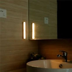 Thsinde Lampes 12 LED, Sans Fil, Rechargeable Par USB, Aimanté, Détecteur De Mouvement, Portable. Lumière De Placard, Baladeuse De Secours, Appoint,Argent … [Classe énergétique A++]. -Promos Réglette & réglette LED Boutique 32639621 3