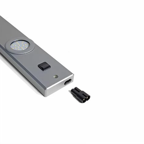 Paris Prix - Réglette Led Pour Cuisine "roméo" 55cm Argent 2 Paris Prix - Réglette Led Pour Cuisine "roméo" 55cm Argent – Image 2