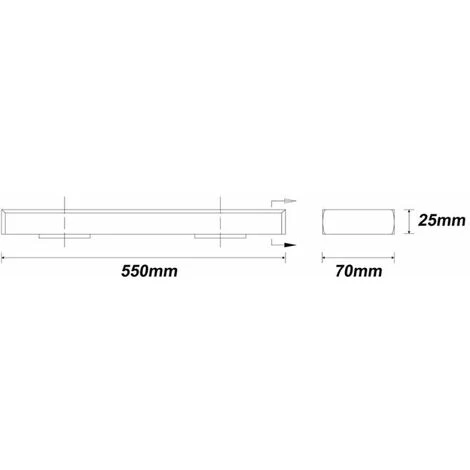 Paris Prix - Réglette Led Pour Cuisine "roméo" 55cm Argent 3 Paris Prix - Réglette Led Pour Cuisine "roméo" 55cm Argent – Image 3