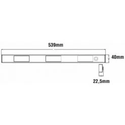 Paris Prix - Réglette Avec Sensor Led Pour Cuisine "alban" 53cm Argent 6 Paris Prix - Réglette Avec Sensor Led Pour Cuisine "alban" 53cm Argent -Promos Réglette & réglette LED Boutique 33707964 3