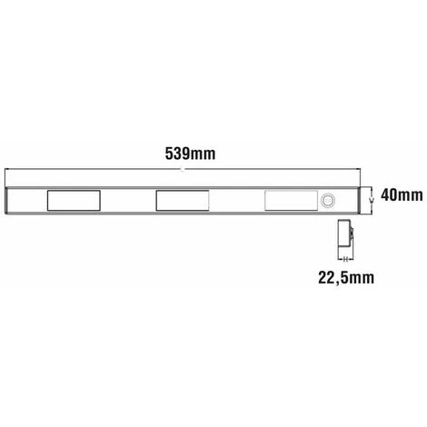 Paris Prix - Réglette Avec Sensor Led Pour Cuisine "alban" 53cm Argent 3 Paris Prix - Réglette Avec Sensor Led Pour Cuisine "alban" 53cm Argent – Image 3