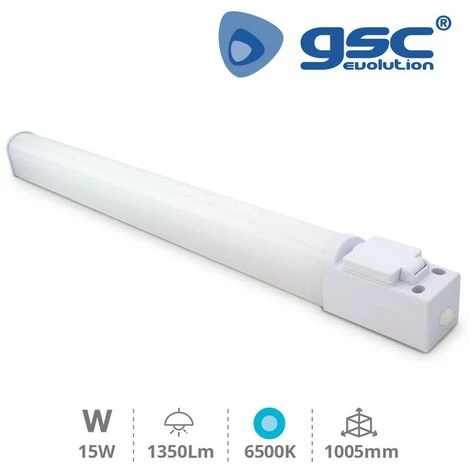 LED Strip Light Salle De Bain Avec Prise 15W 6500K IP44 GSC 001705294 2 LED Strip Light Salle De Bain Avec Prise 15W 6500K IP44 GSC 001705294 – Image 2