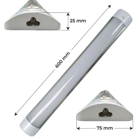 LED ATOMANT SL Luminaire LED Lineal Surface Avec Commutateur 60cm 20W 1700LM 6500K | Blanc Froid 6500K - Pack 1 Pce. - Blanc Froid 6500K 4 LED ATOMANT SL Luminaire LED Lineal Surface Avec Commutateur 60cm 20W 1700LM 6500K | Blanc Froid 6500K - Pack 1 Pce. - Blanc Froid 6500K – Image 4