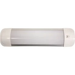 FOX REGLETTE LED PLATE AVEC INTERRUPTEUR 30cm 9W 720LM 3000K - IP20 - Blanc