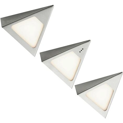 PRIOS LED Lampes Sous Meuble à Intensité Variable 'Odia' En Inox Pour Salon & Salle à Manger - Acier Inoxydable 1 PRIOS LED Lampes Sous Meuble à Intensité Variable 'Odia' En Inox Pour Salon & Salle à Manger - Acier Inoxydable