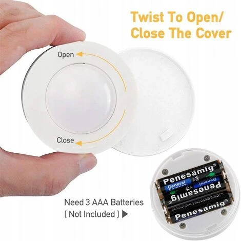 ILOVEMILAN Petite Ampoule Décoration Armoire Lumière Lumière Blanche 3 Pièces + Télécommande 3 ILOVEMILAN Petite Ampoule Décoration Armoire Lumière Lumière Blanche 3 Pièces + Télécommande – Image 3