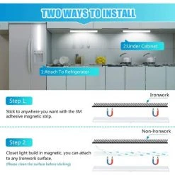 BETTERLIFE Lampe De Placard 40 LEDs, Eclairage Placard Détecteur De Mouvement, Reglette Led Rechargeable USB, Lumière De Placard, Bande Magnetique Adhésive Veilleuse LED 8 BETTERLIFE Lampe De Placard 40 LEDs, Eclairage Placard Détecteur De Mouvement, Reglette Led Rechargeable USB, Lumière De Placard, Bande Magnetique Adhésive Veilleuse LED -Promos Réglette & réglette LED Boutique 37659989 4