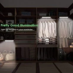 BETTERLIFE Lampe LED Detecteur Mouvement Interieur - 3 Paquet 10 LED Placard Dressing Sans Fil Eclairage à Pile Avec Adhesive Lampe Sous Meuble Cuisine Pour Armoire Escalier Lumiere Automatique Veilleuse Chaud 9 BETTERLIFE Lampe LED Detecteur Mouvement Interieur - 3 Paquet 10 LED Placard Dressing Sans Fil Eclairage à Pile Avec Adhesive Lampe Sous Meuble Cuisine Pour Armoire Escalier Lumiere Automatique Veilleuse Chaud -Promos Réglette & réglette LED Boutique 37661312 5