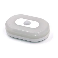 ASUPERMALL Veilleuses Sans Fil Detecteur De Mouvement Lampe De Chambre Armoires De Cuisine Lumiere Escalier Placard Salle Allee Eclairage Applique Murale,Blanc