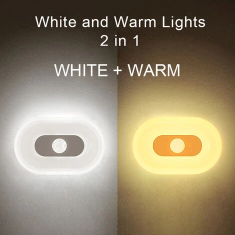 ASUPERMALL Veilleuses Sans Fil Detecteur De Mouvement Lampe De Chambre Armoires De Cuisine Lumiere Escalier Placard Salle Allee Eclairage Applique Murale,Blanc 3 ASUPERMALL Veilleuses Sans Fil Detecteur De Mouvement Lampe De Chambre Armoires De Cuisine Lumiere Escalier Placard Salle Allee Eclairage Applique Murale,Blanc – Image 3