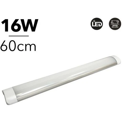 BARCELONA LED Réglette LED 60cm 16W 1400lm 4000K IP20 | Blanc Froid - Blanc Froid 1 BARCELONA LED Réglette LED 60cm 16W 1400lm 4000K IP20 | Blanc Froid - Blanc Froid