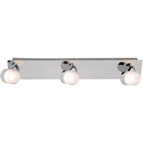 Réglette 3 Spots Spécial Salle De Bain IP44 (13,5W 1050LM 3000K) Chrome - Voltman 1 Réglette 3 Spots Spécial Salle De Bain IP44 (13,5W 1050LM 3000K) Chrome - Voltman