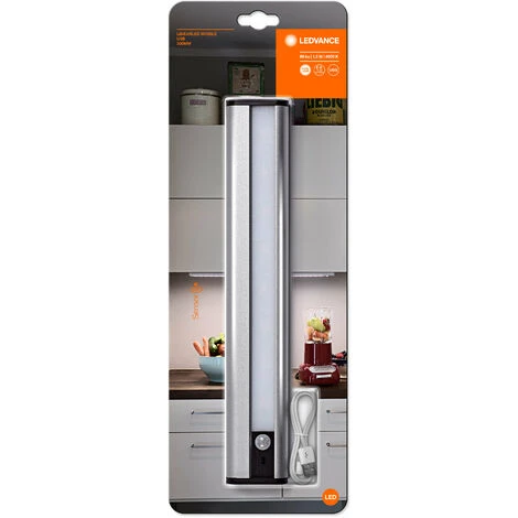 LEDVANCE, S.A.U LEDVANCE Luminaires LED Fonctionnant Sur Batterie: Pour Bases D'armoires, Linear LED Mobile USB 1,5W, Cool White, 4000K - Silber 2 LEDVANCE, S.A.U LEDVANCE Luminaires LED Fonctionnant Sur Batterie: Pour Bases D'armoires, Linear LED Mobile USB 1,5W, Cool White, 4000K - Silber – Image 2