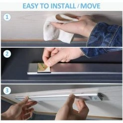 BETTERLIFE Lampe LED Sous Meuble 76 LED Rechargeable Éclairage D'armoire Avec Détecteur De Mouvement Batterie USB Éclairage D'armoire Éclairage De Cuisine Capteur Bande Magnétique Lumière 8 BETTERLIFE Lampe LED Sous Meuble 76 LED Rechargeable Éclairage D'armoire Avec Détecteur De Mouvement Batterie USB Éclairage D'armoire Éclairage De Cuisine Capteur Bande Magnétique Lumière -Promos Réglette & réglette LED Boutique 40333800 4