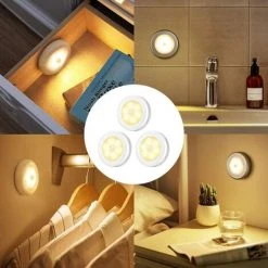 BETTERLIFE Lot De 3 Lampes LED à Détecteur De Mouvement, Sans Fil, Alimentées Par Piles, à Coller N'importe Où, éclairage D'escalier, Couloir, Salle De Bain, Cuisine, Armoire, Escaliers (lumière Chaude) 7 BETTERLIFE Lot De 3 Lampes LED à Détecteur De Mouvement, Sans Fil, Alimentées Par Piles, à Coller N'importe Où, éclairage D'escalier, Couloir, Salle De Bain, Cuisine, Armoire, Escaliers (lumière Chaude) -Promos Réglette & réglette LED Boutique 40333810 3