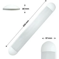 LED ATOMANT SL Luminaire LED Lineal Surface Slim Plus 65cm 36W 3400LM | Blanc Neutre 4500K - Pack 1 Pce. - Blanc Neutre 4500K -Promos Réglette & réglette LED Boutique 40369382 4