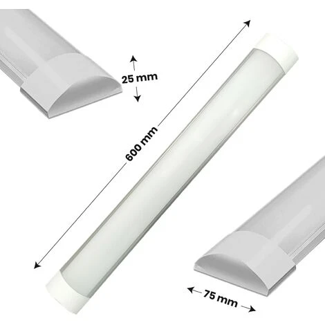 LED ATOMANT SL Luminaire LED Lineal Surface Slim 60cm 20W 2000LM | Blanc Froid 6500K - Pack 1 Pce. - Blanc Froid 6500K 4 LED ATOMANT SL Luminaire LED Lineal Surface Slim 60cm 20W 2000LM | Blanc Froid 6500K - Pack 1 Pce. - Blanc Froid 6500K – Image 4